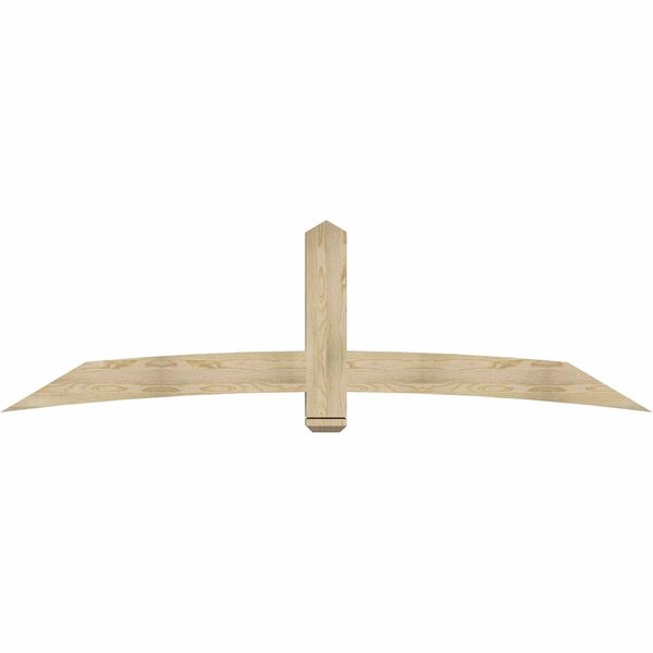 Ekena Millwork Bellingham Rough Sawn Timber Gable Bracket, Douglas Fir, 96"W x 28"H x 4"D x 6"F, 7/12 Pitch GBW096X28X0406BEL00RDF - main
